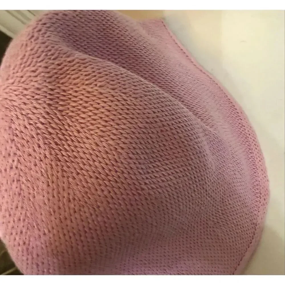 Zara Kids Girls Knit Lightweight Cotton Blend Bucket Hat Pink Size 10-14 NWT